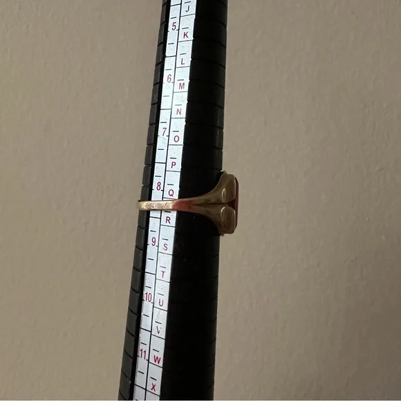 10k Antique Gold Ring Ruby Stone vintage estate - Picture 3 of 4